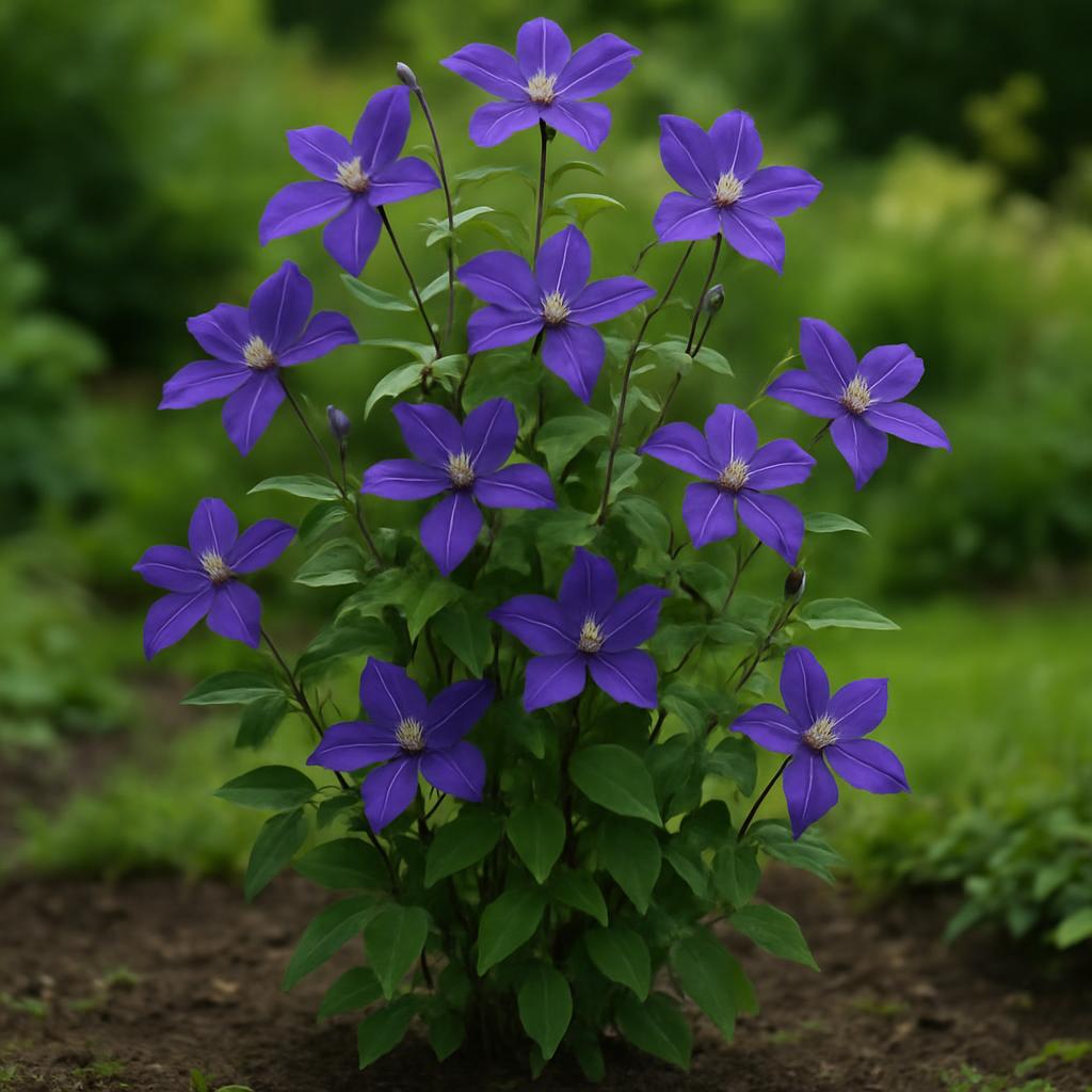 Blauviolette Waldrebe