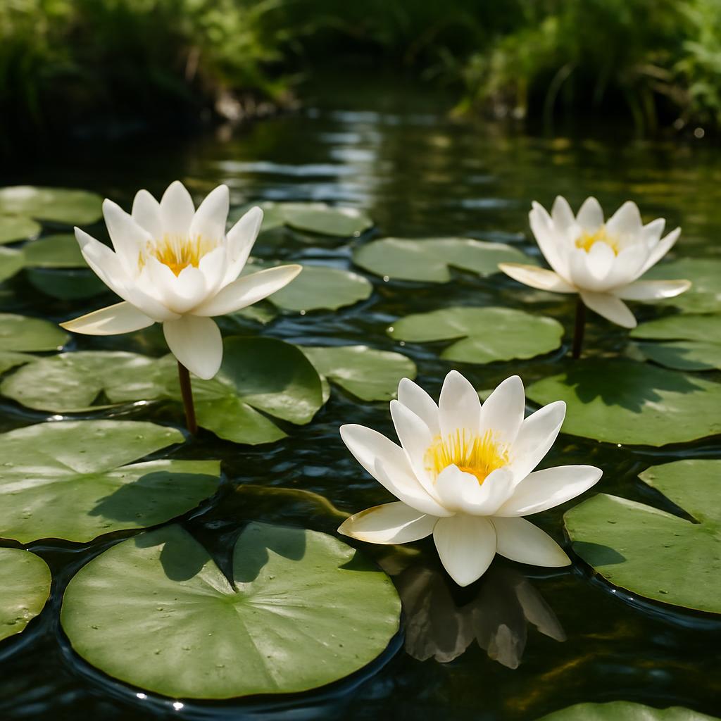 Weiße Seerose